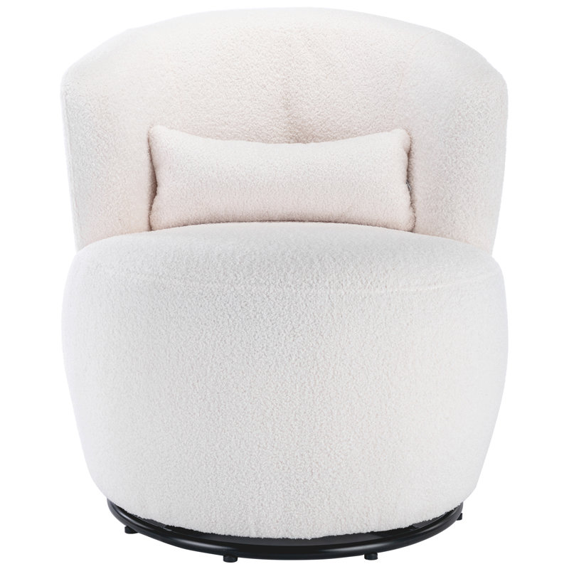 Beldin Upholstered Accent Chair, White