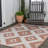 Kyona Geometric Moroccan Diamond Salmon/Cream Indoor/Outdoor Rug-246081064