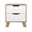 Table de chevet 2 tiroirs Leota