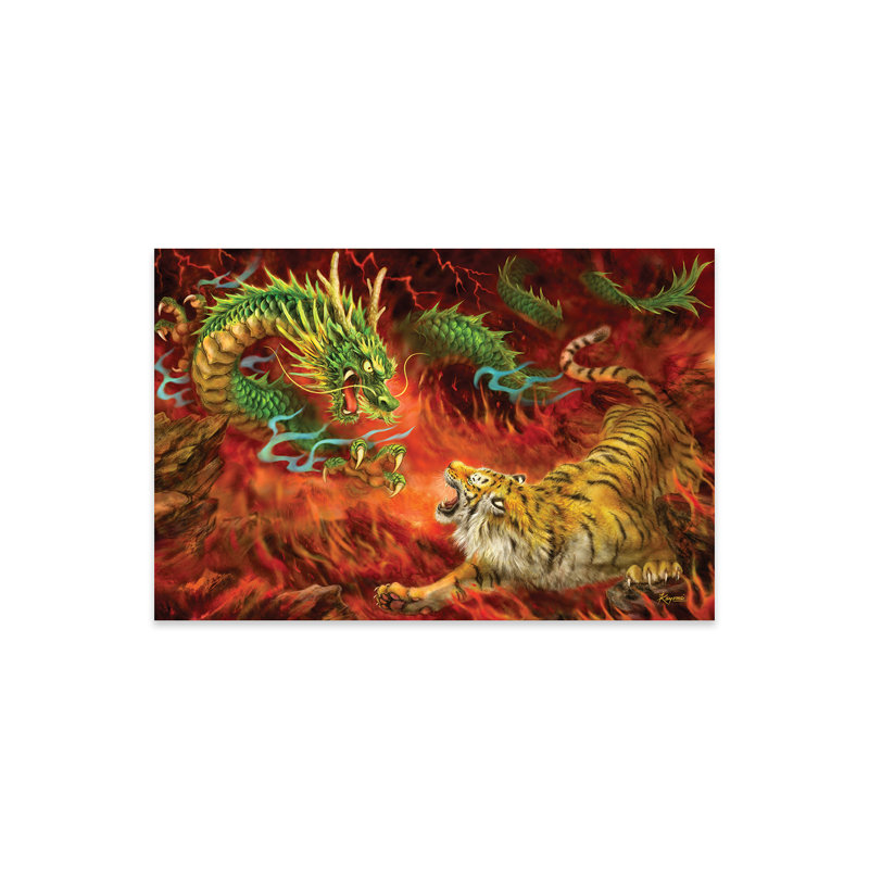 " Dragon Vs Tiger On Fire "