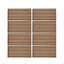8-Pack Self-adhesive Acoustic Wood Slat Wall Panels for Interior Decor