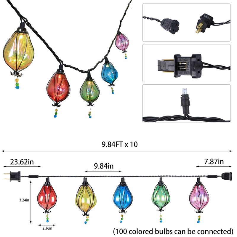Connectable Multicolor Shatterproof LED Indoor & Outdoor String Lights