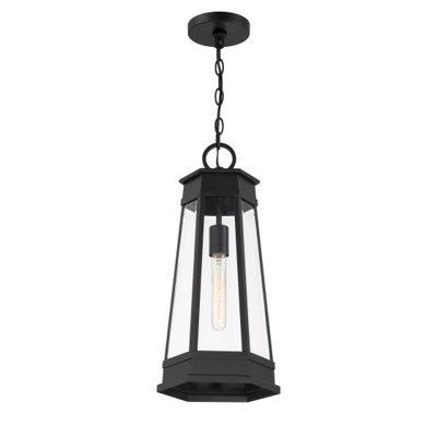 Lanterne suspendue d'extérieur 1 lumière Savoy House Payne en noir mat