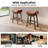 Counter Height Bar Stools Set Of 3 For Kitchen Counter Farmhouse Modern Barstools With Faux Leather Upholstered Backless Seat And Metal Legs 24 Inch Bar Chairs-1508760209