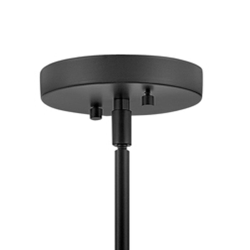 Hux Black and Lacquered Brass 5-Light Candle Chandelier