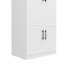 Armoire-penderie 4 portes, blanc