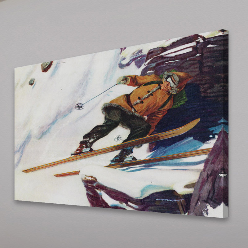 Avalanche Rider - Wrapped Canvas Print, 41cm H x 61cm W x 3.81cm D