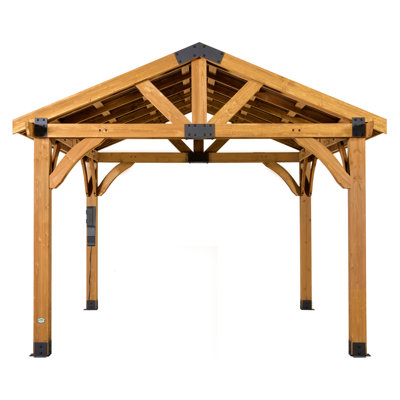 Arlington 12 Ft. W x 10 Ft. D Solid Wood Patio Gazebo