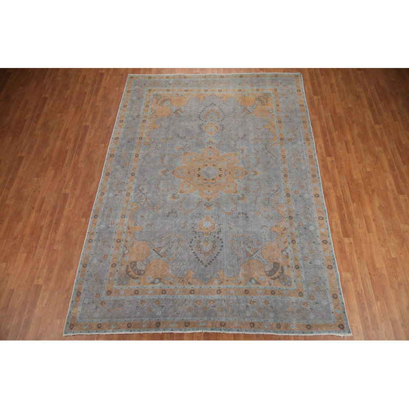 Tapis traditionnel délavé surteint 8 x 11