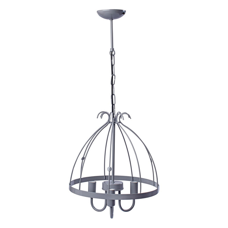 Kago 3 - Light Grey Geometric Pendant