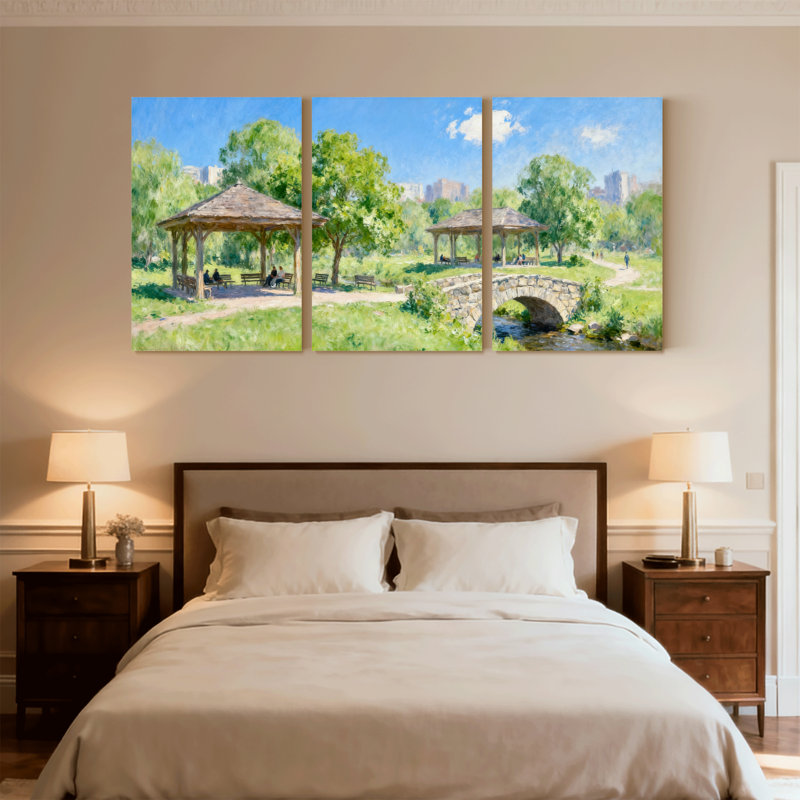 Ensemble de 3 toiles d'art urbain, H 30 po x l 60 po