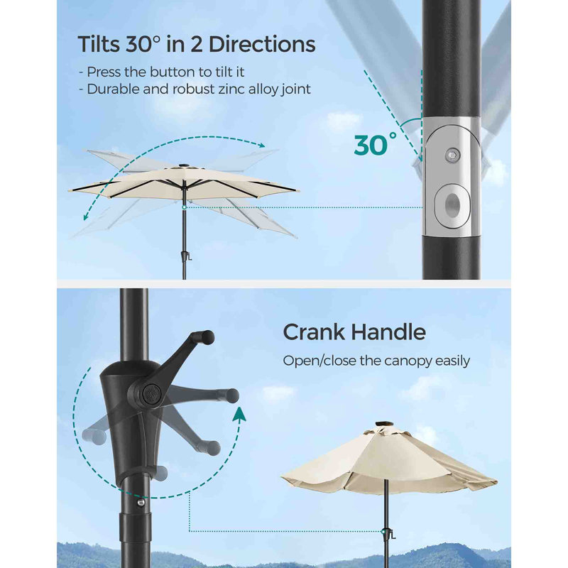 300cm Market Parasol, Beige