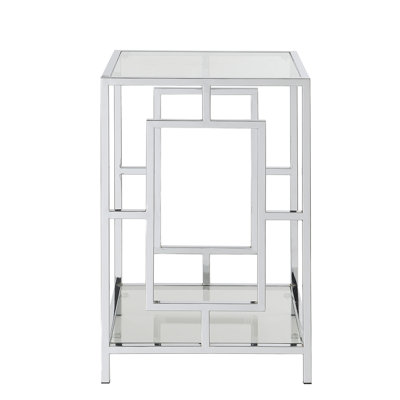 Sapienza Metal Frames End Table with Shelves