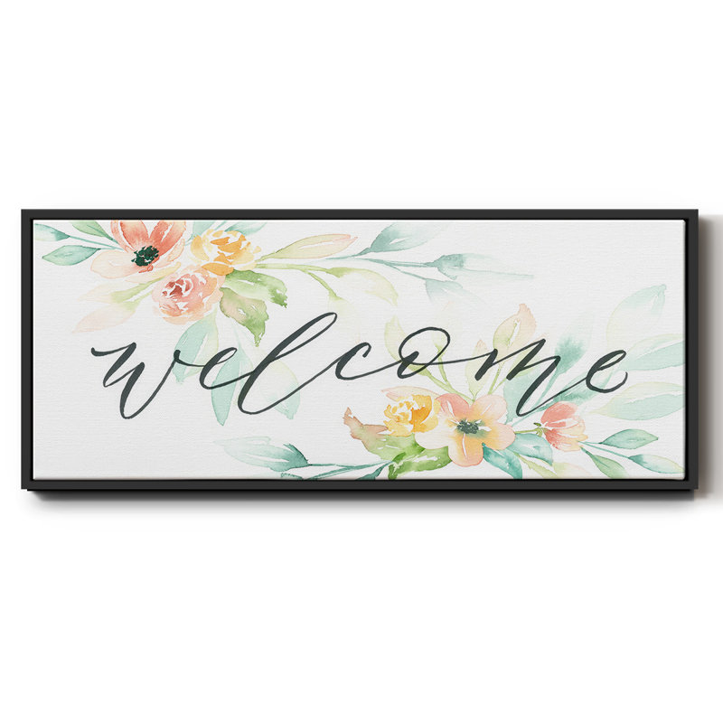 Welcome - toile encadrée