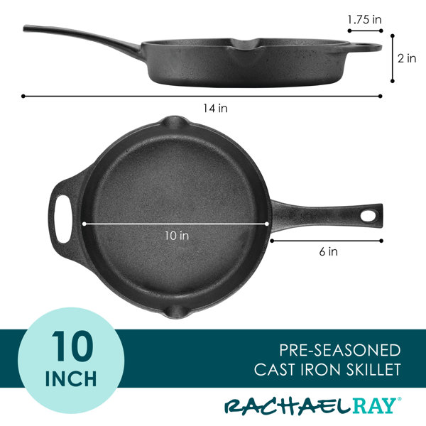 14-in Cast Iron Skillet with pour spouts, Cast Iron