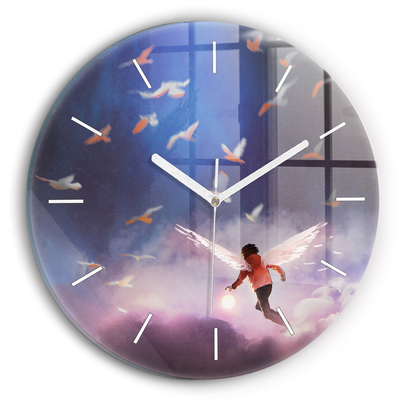 Glass Wall Clock