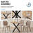39" Round Dining Table Set for 4, Mid Century Modern Natural Kitchen Table with 4 Upholstered Khaki Chairs for Apartment Space Saving-2020912932-1989192032
