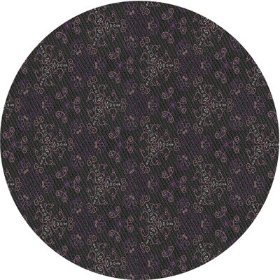 Noir Tapis décoratif