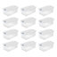 Contenant de boîte de rangement en plastique transparent Stérilite
