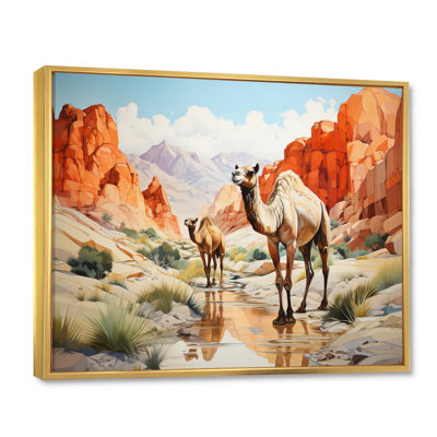 " Camel Desert Wanderer Geometric "