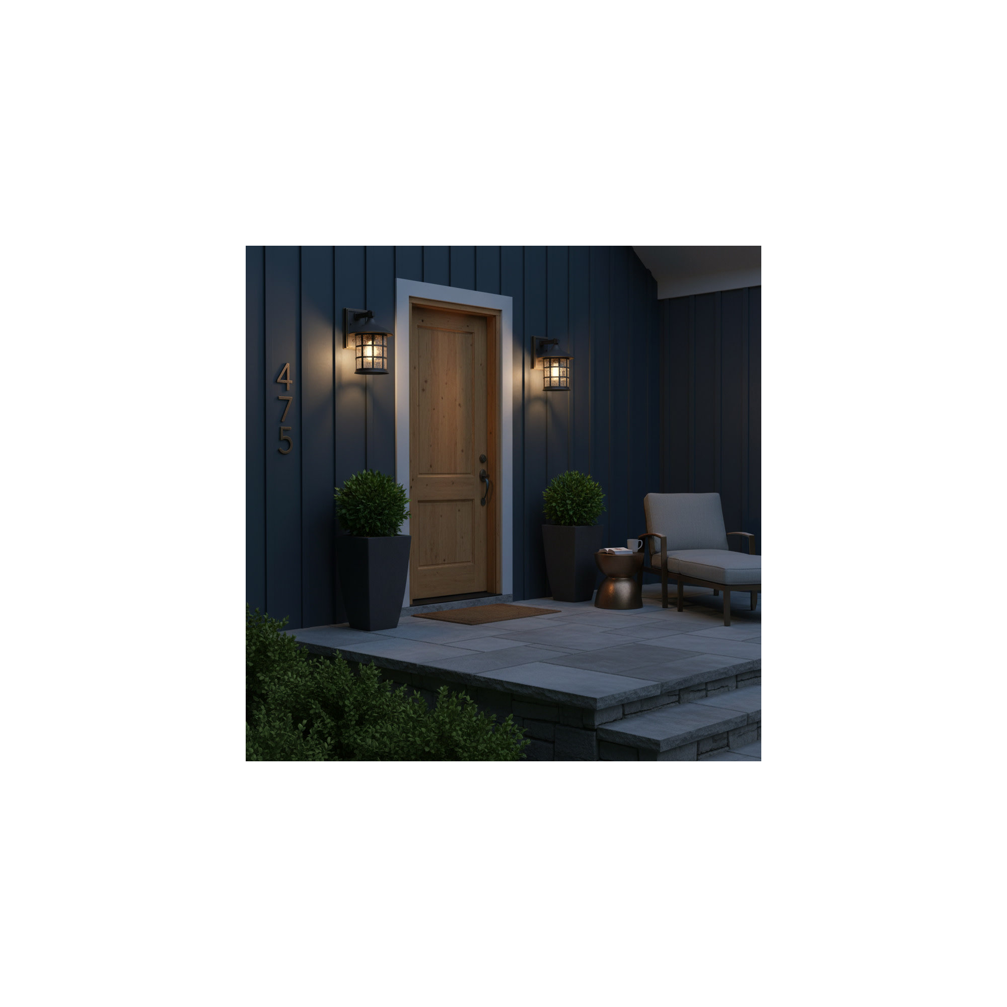 Freeport White 1 - Bulb Outdoor Wall Lantern, Rubbed Bronze, 12.25" H x 8" W x 9" D