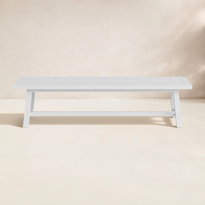 Avalynne 76'' Aluminum Outdoor Bench