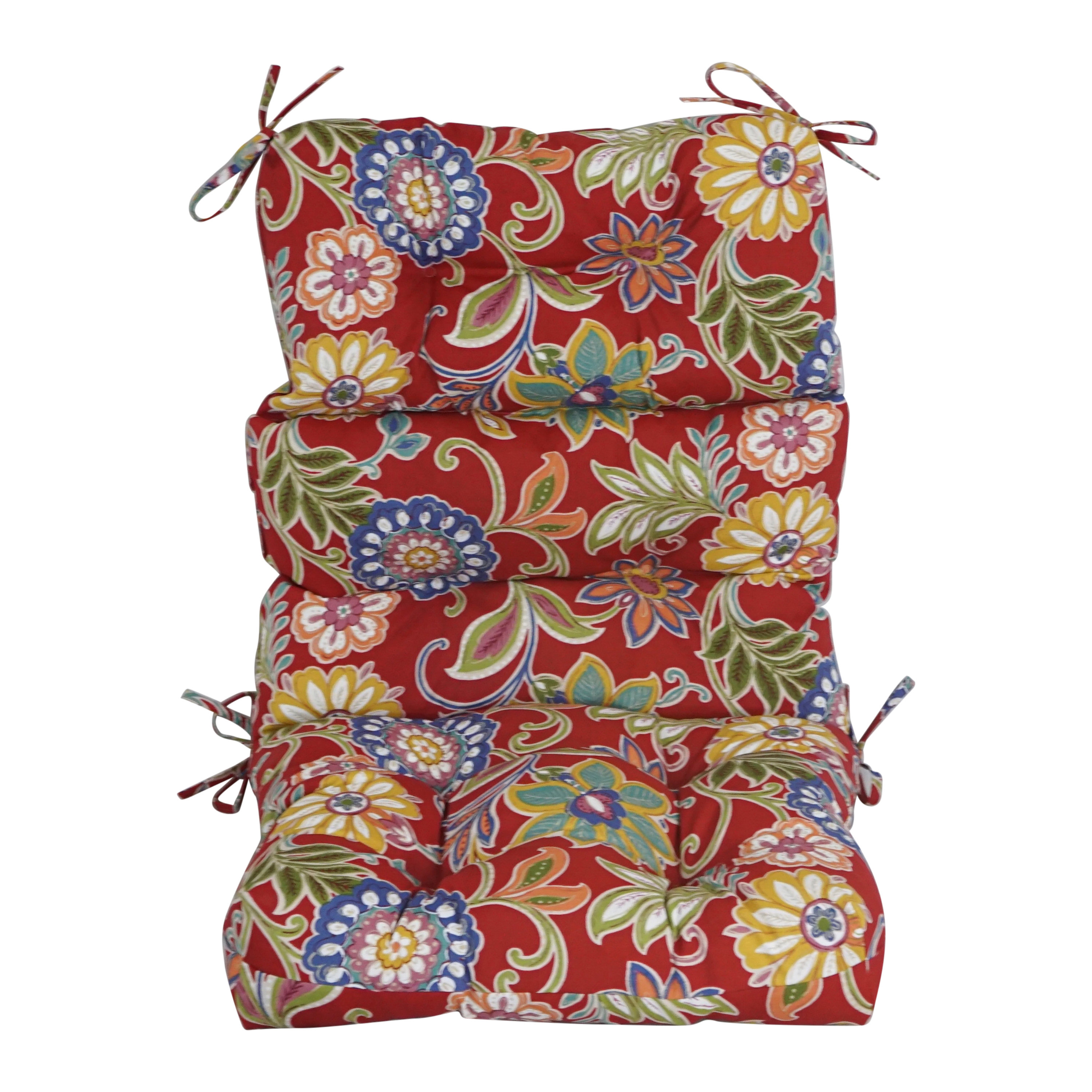 Winston Porter 1 Piece Outdoor Seat/Back Cushion 20'' W x 42'' D Wayfair