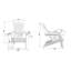 Chaise Adirondack pliante en plastique Tranquilo Depot-70080773