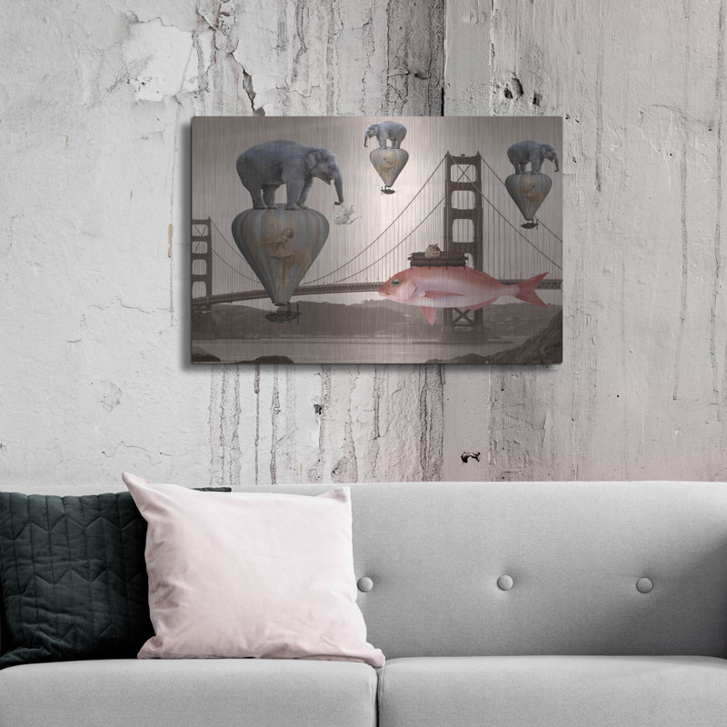 "Tea Time" par Daniela Nocito sur métal, H 24 po x l 36 po