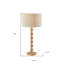 Lampe de table en bois massif Levy-87384475