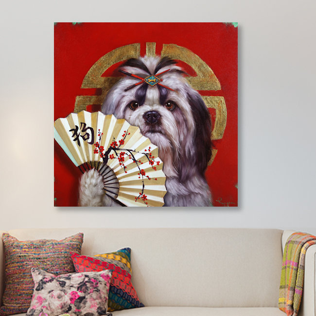 «Eernal Companion», reproduction sur toile, H 12 po x l 12 po x P 1,5 po, Toile tendue, Pas de tapis