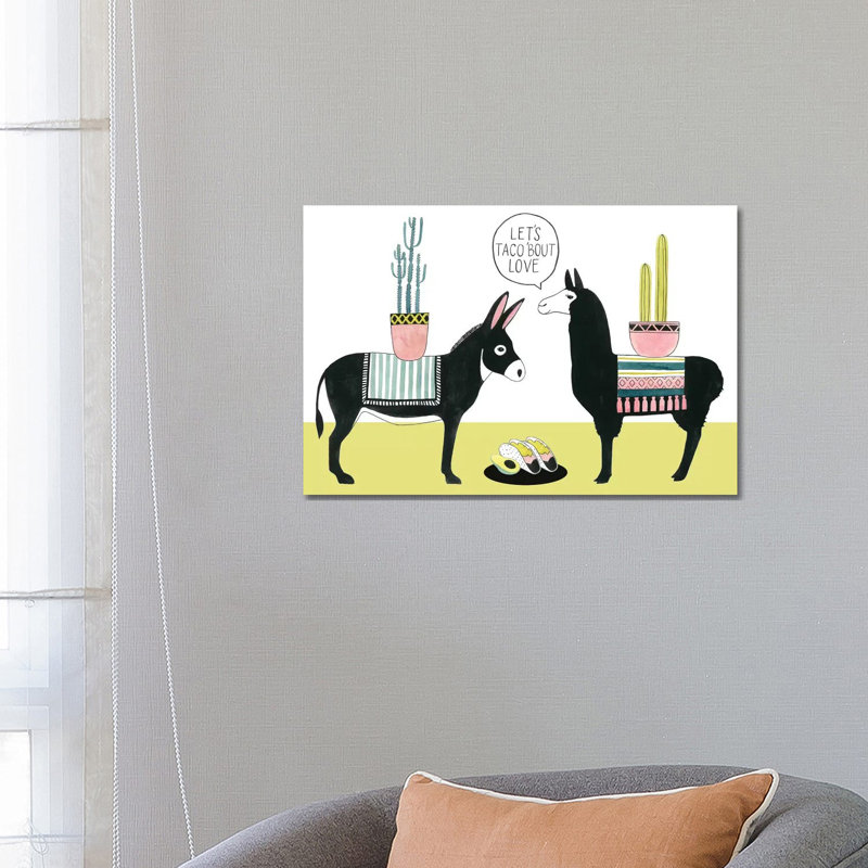 Let's Taco Bout Love I by Grace Popp - Wrapped Canvas Print, 66.04 cm H x 45.72 cm W x 3.175 cm D