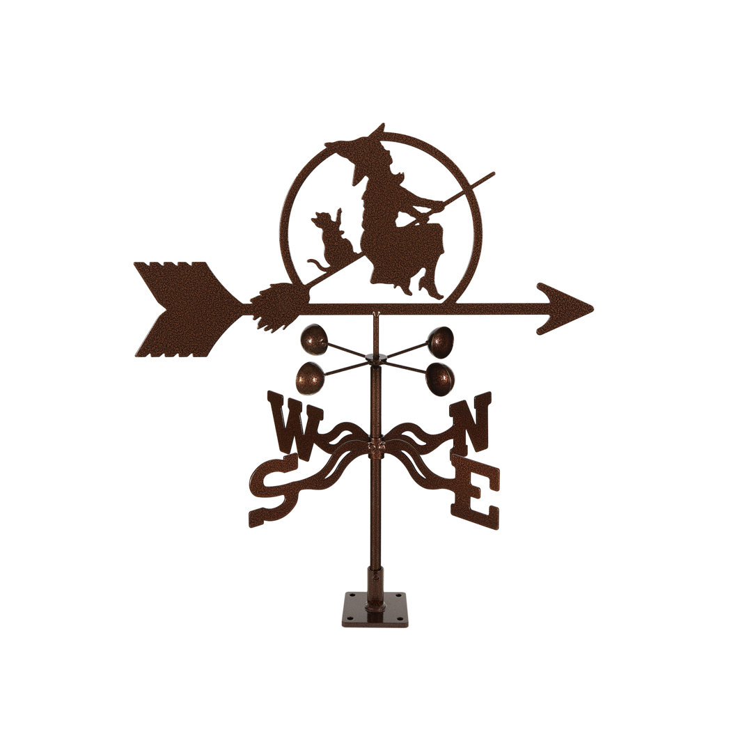 Witch on a Broom Weathervane Trinx Mount 