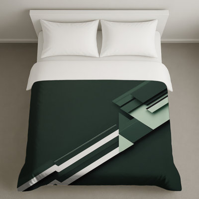Housses de couette à couches géométriques abstraites