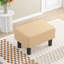 Petit tabouret rectangulaire de chambre à coucher avec repose-pieds-108486227