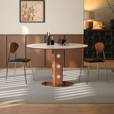 Table ronde en bois massif Rock Board