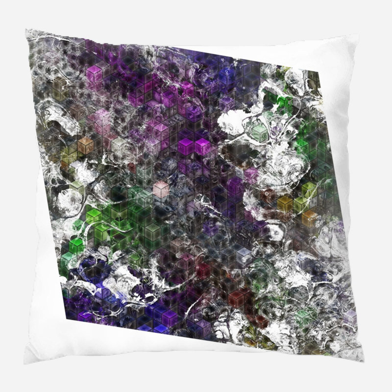 Microsuede Reversible Throw Pillow