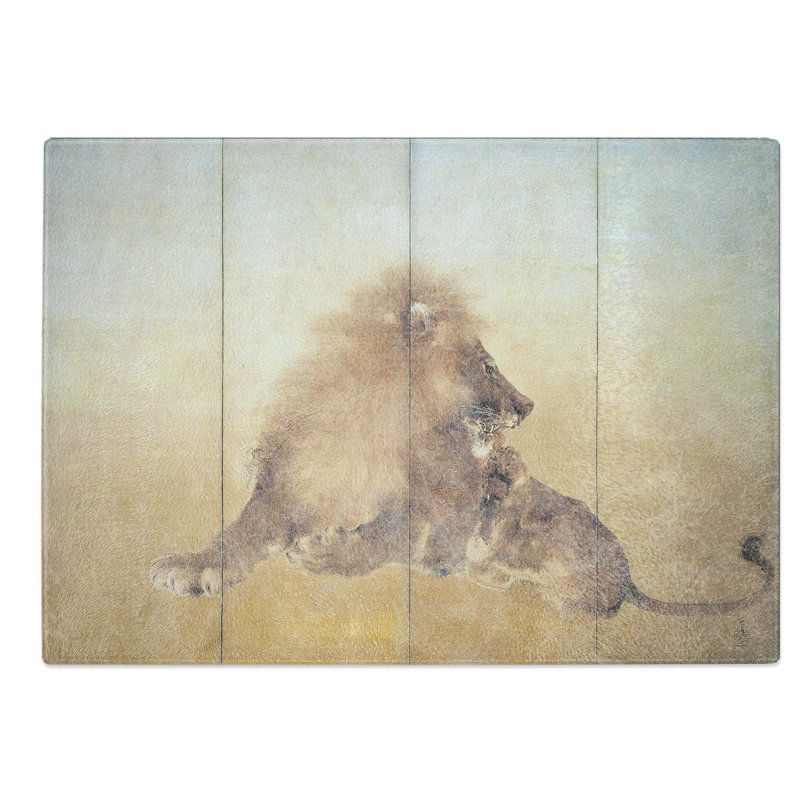 Glass Lion by Takeuchi Seiho Chopping Board, 28.5 cm W x 20 cm L