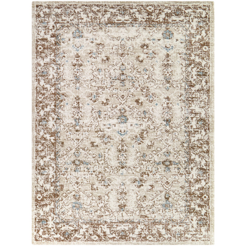 Clarkson Brown Vintage Oriental Area Rug, Rectangle 5'3" x 6'11.9"