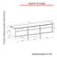 Brigita Unfinished TV Stand for TVs up to 75"