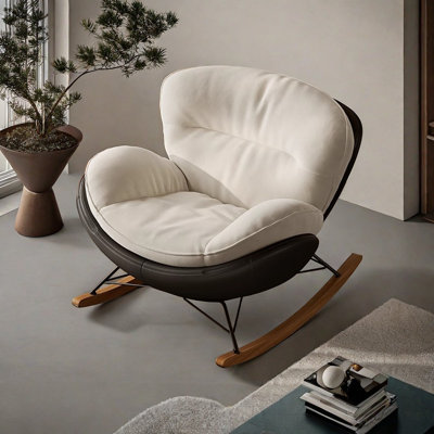 Chaise berçante simple et luxueuse