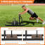 Heavy Duty Weight Sled, Push Pull Sled for 1" & 2" Plates, Strength & Speed Training for Gym/Home