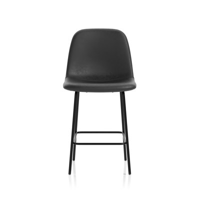 Upholstered Counter Stool with Metal Frame