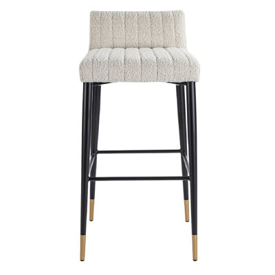 Coltrane Upholstered Counter Stool with Metal Frame