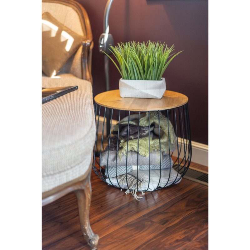  Strand Table with 19.25" X 16" Bamboo Top