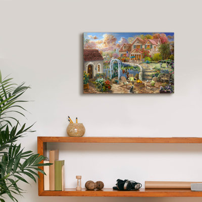 «Backyard Retreat» par Nicky Boehme, art mural sur toile, 18 po x 12 po