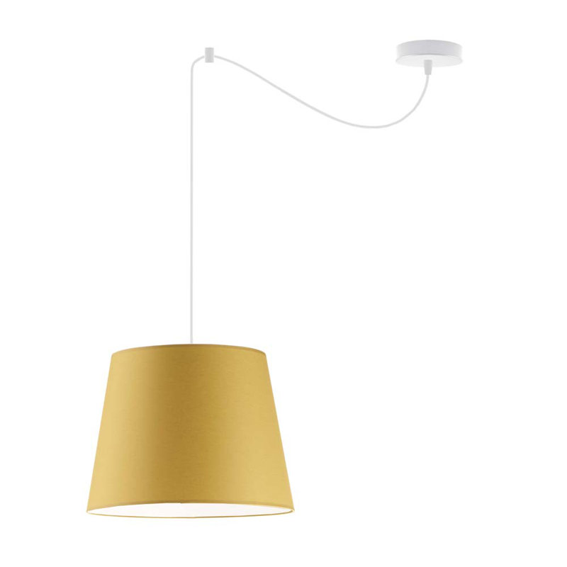 Gianlorenzo 1 - Light Pendant, White, Mustard, 200cm H x 200cm W
