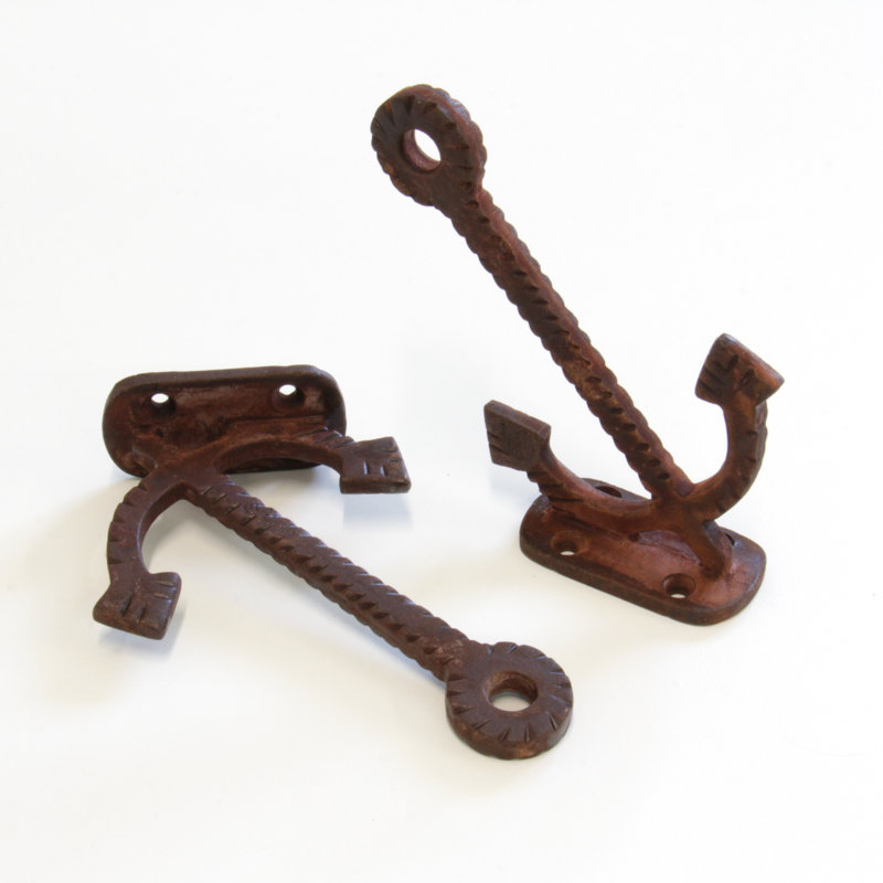 Rust Finish 4.3 Inch Iron Wall Hook