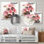 «Pink Zen Blossoms», art mural en métal-287426060
