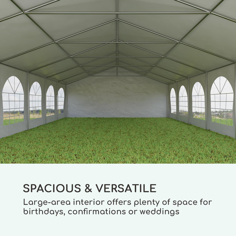 6m x 12m Steel Pop Up Party Tent, Yes